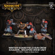 winter guard field gun crew khador weapon crew unit